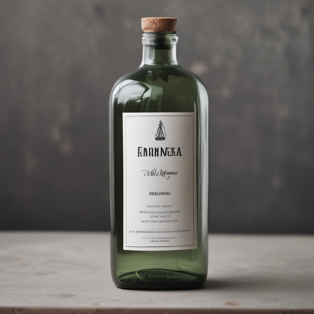Bottle labeled A