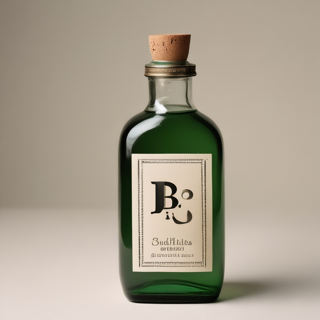 Bottle labeled B