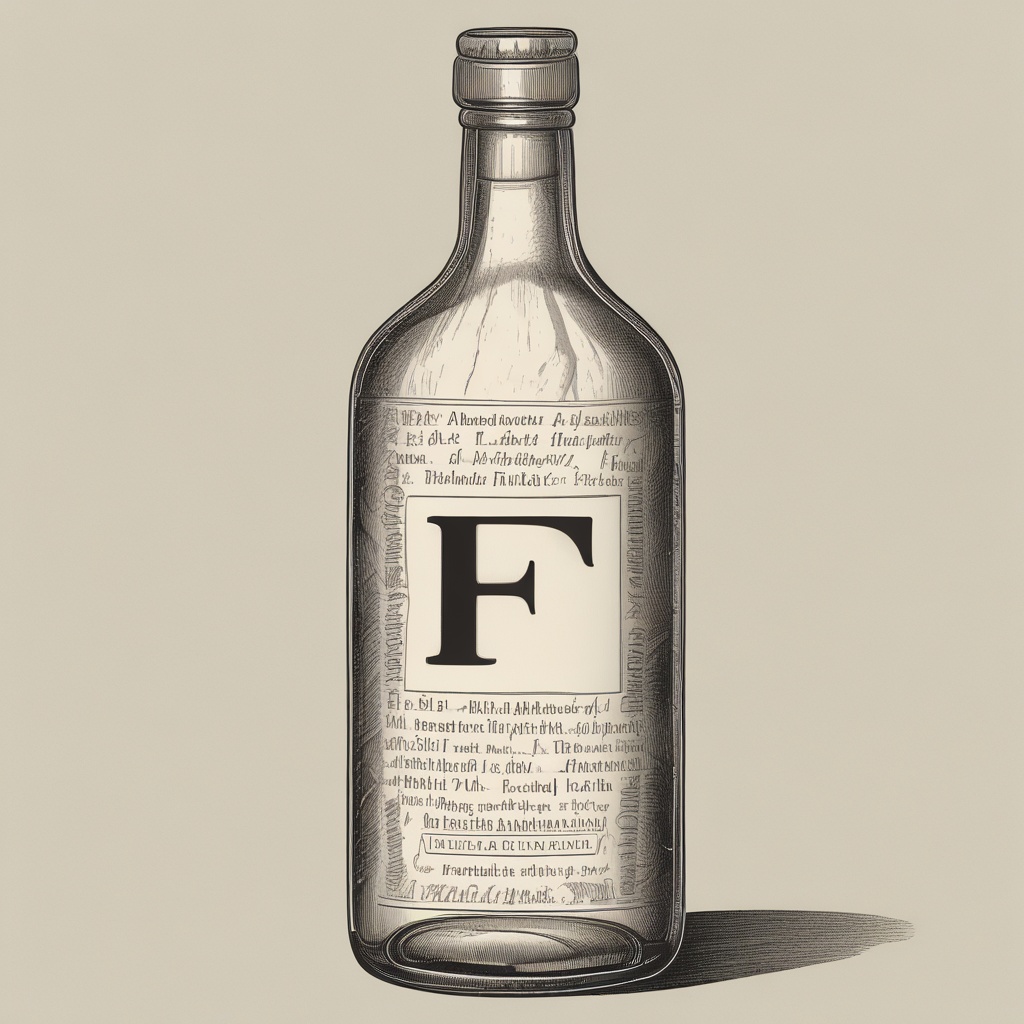 Bottle labeled F